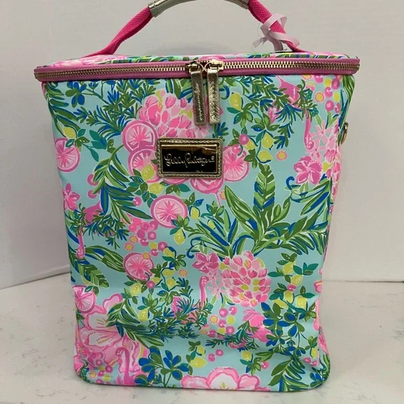LILY PULITZER Pink and Blue cooler Vibrant Design - Picture 3 of 13